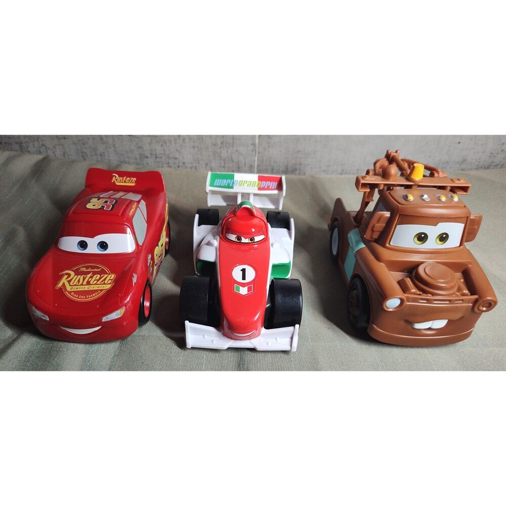 Disney Pixar Cars Track Talker Lot of 3 Toy Cars